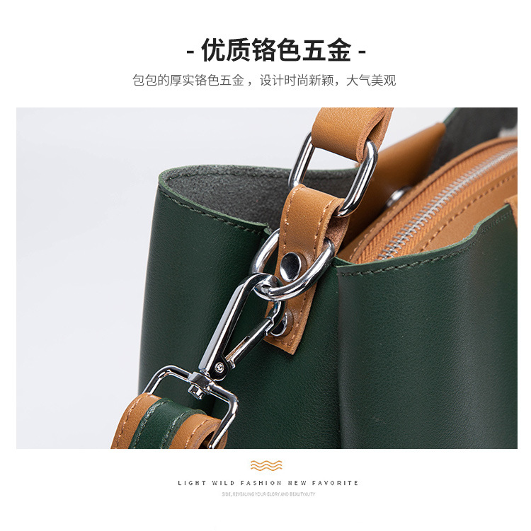 Koreanische Mode Einfache Retro-messenger-handtasche display picture 21