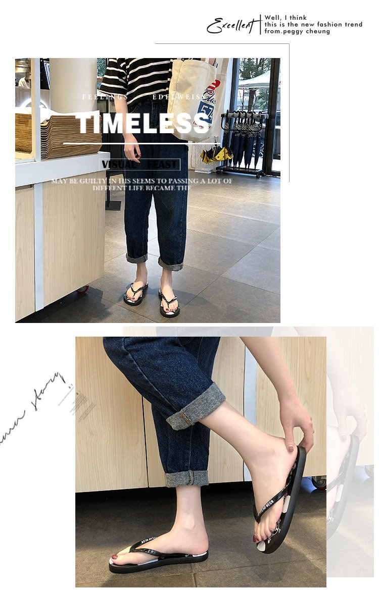 人字拖女女士夏外穿时尚2019新款可爱韩版防滑学生夏季沙滩凉