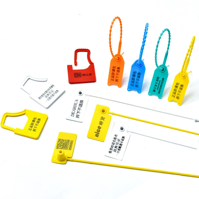 Заводская Одноразовая Пластиковая Пломба для одежды сумка для обуви против подделок анти-Регулируемая сумка Пряжка знак лента свинцовое уплотнение 17,5 см