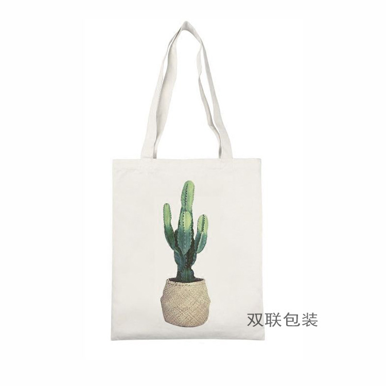 创意帆布袋定做 全棉数码印花手提购物袋 手提拉链帆布袋定做