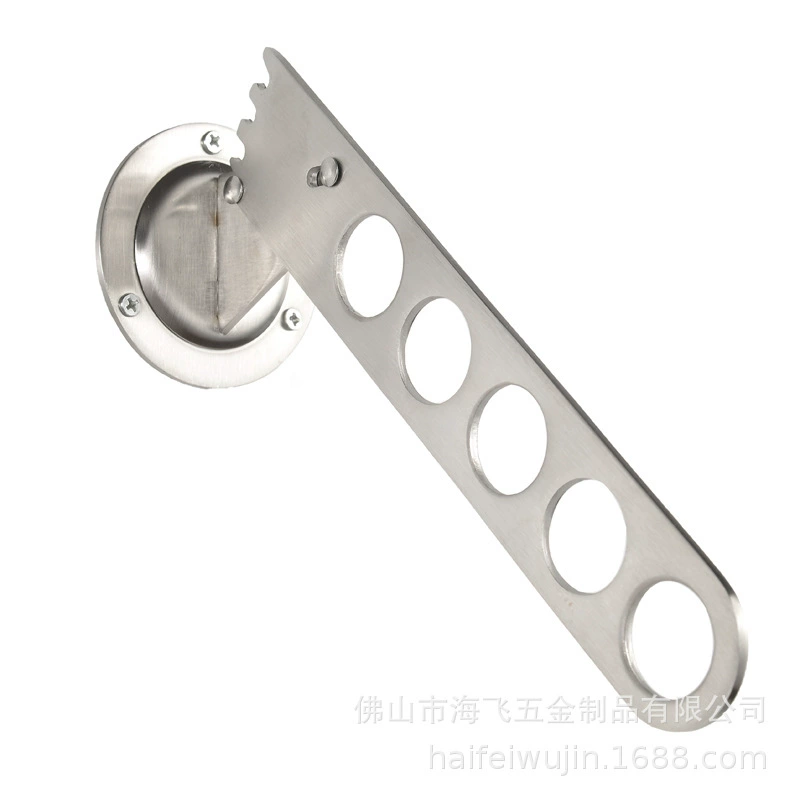 Держатель для одежды из нержавеющей стали Dingnai, подвижные крючки, настенные складные вешалки для прихожей, для дома и отеля