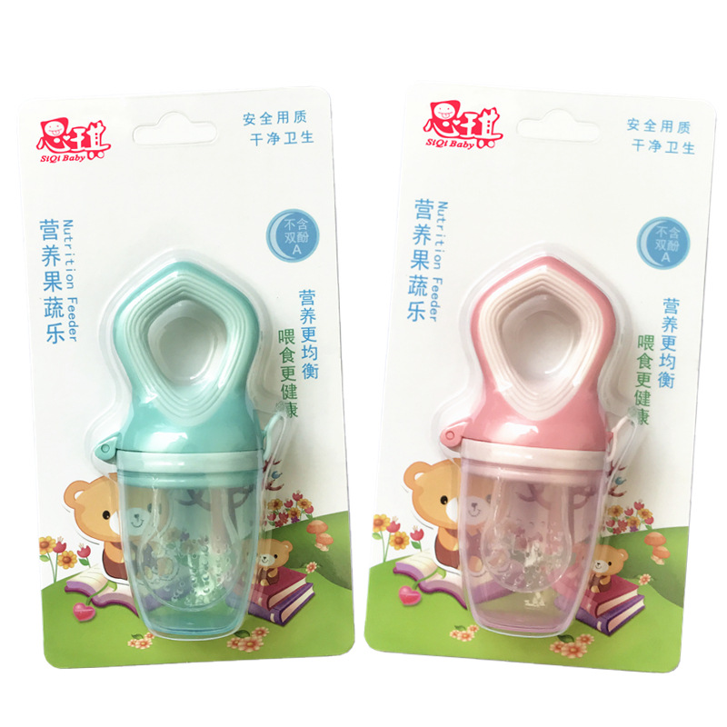Factory Direct wholesale baby nutrition fruit and vegetable music bite music plastic chewing music feeder baby pacifier