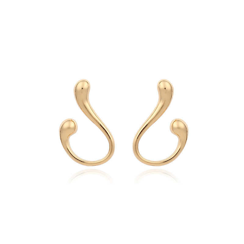 Housewarming, Anniversary, Business, Wedding, Travel, Birthday, Festival Occasion Alloy Material Korean U-shaped Alloy Earrings