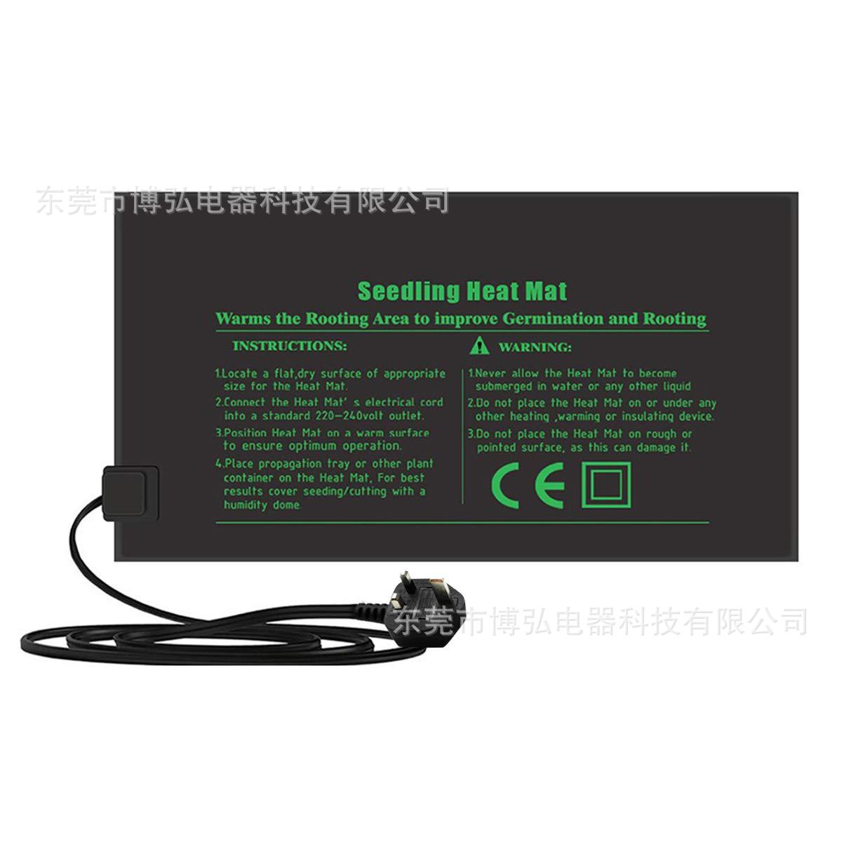 Planta grande calefacción pad plántulas flores y plantas manta eléctrica europea y americana británica y australiana regulaciones 220V 121 heati