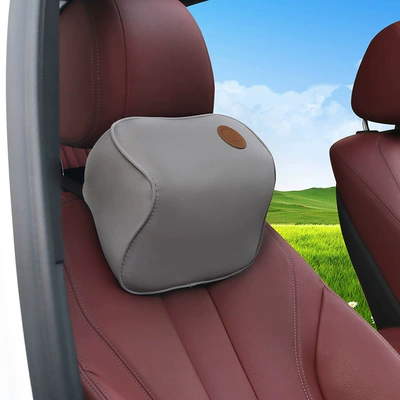 Waist support: Seat Back Cushion Car Waist - pure-gray-headrest-1
