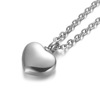 Pendant heart-shaped stainless steel, necklace, perfume, accessory, wholesale