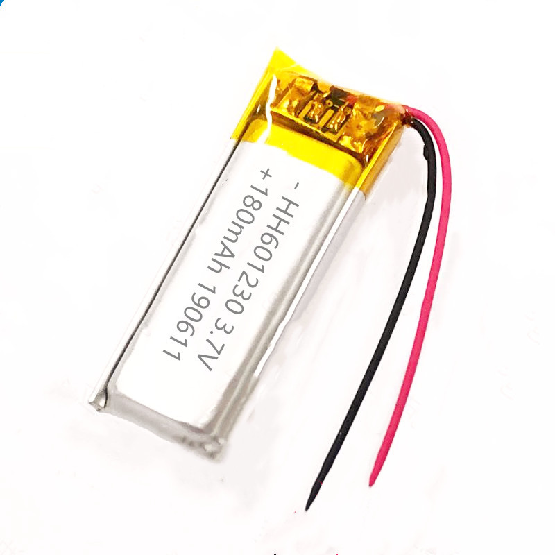聚合物锂电池601230振动按摩器061230美容器械3.7v 锂电池180mAh