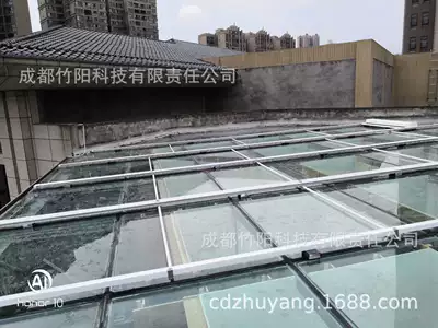 Outdoor waterproof canopy double Motor outdoor folding canopy shaped arc electric canopy waterproof canopy