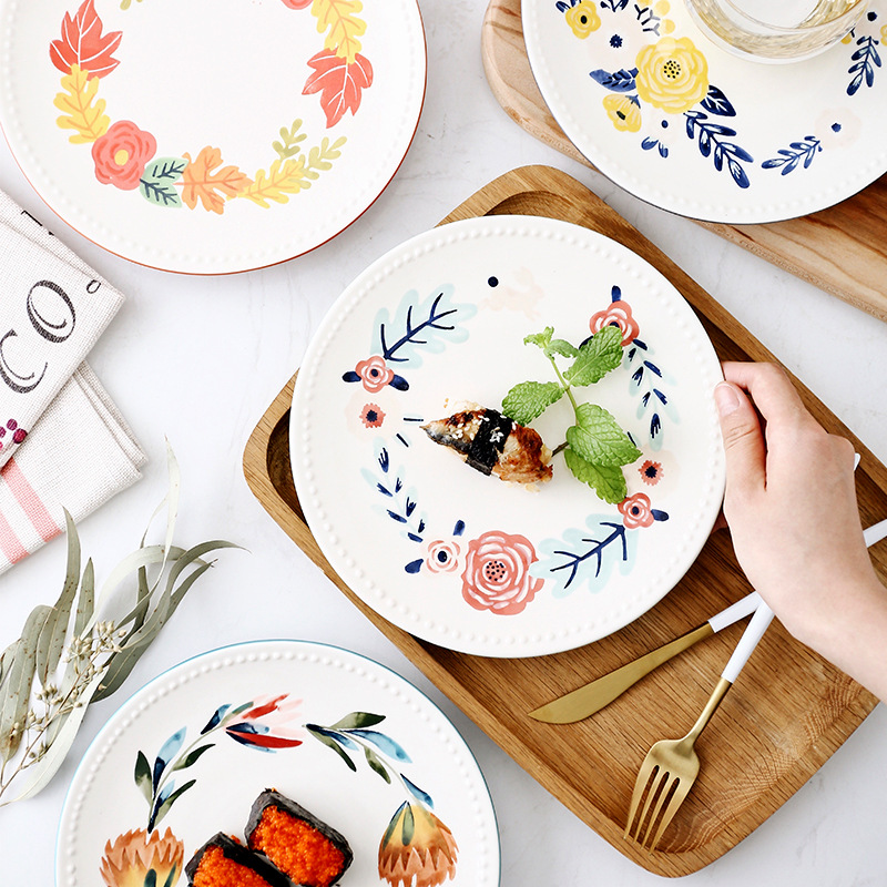 Creative European -style Four Seasons Pearl Plate House Ceramic…