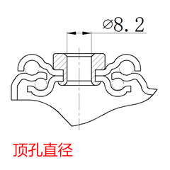 2-inch 2.5-inch 3-inch 4-inch TPR rubber silent lightweight swivel furniture medical shelf hole top sweeping machine wheel
