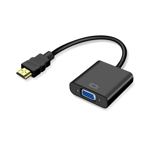 HDMI to VGA converter with audio 1080P video HD computer set-top box connected to projector monitor