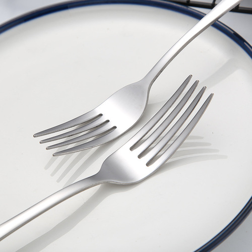 Manufacturer wholesale 1010 stainless steel fork fruit fork household western food fork dessert fork cake mooncake fork steak fork
