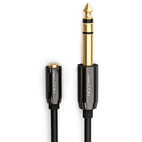 Quality audio cable computer amplifier audio gold-plated 3.5 female to 6.5mm connecting cable audio adapter cable