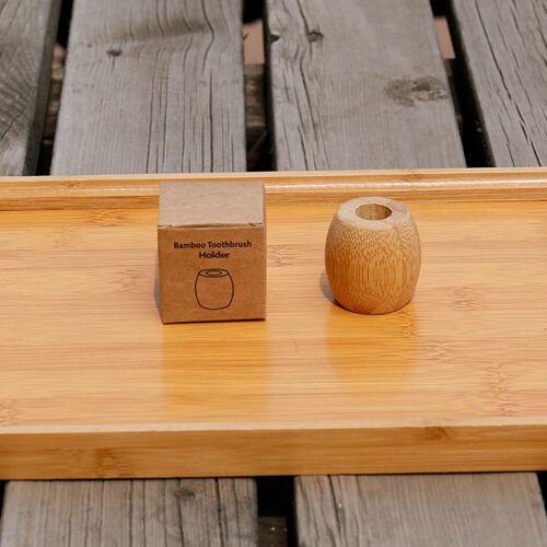 Bamboo toothbrush round base toothbrush holder toothbrush holder wooden toothbrush bamboo base toothbrush storage rack toothbrush base manufacturer