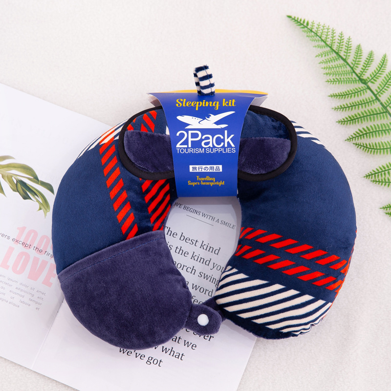 Almohada cervical creativa con diseño animal en forma de U con antifaz dos en uno regalo promocional personalizable