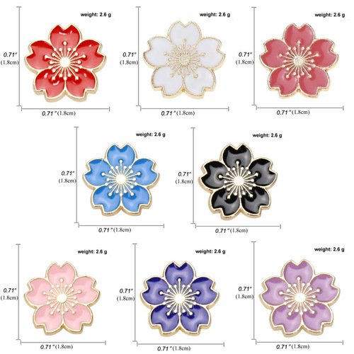 Sweet Japanese college Japanese style cherry blossom corsage brooch girls cute badge jk uniform brooch clothing accessories