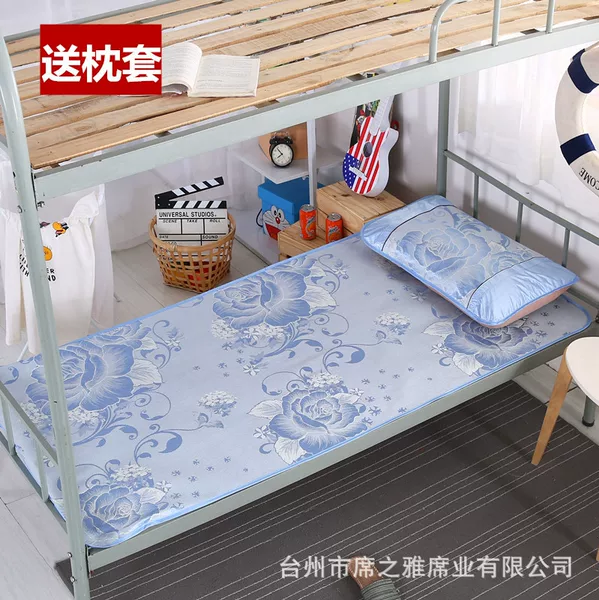 New ice silk mat student dormitory single 0.8/0.9/1.0 upper and lower mat factory direct spot wholesale