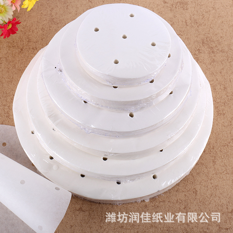 圓形蒸紙烘焙紙燒烤紙矽油披薩烤箱烤肉小籠包饅頭紙 蒸籠紙100張