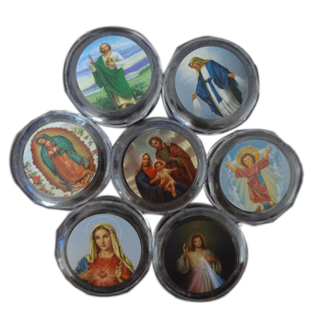 Spot wholesale Transparent plastic box beads Catholic church cross Packaging box Icon Packaging box customized