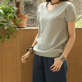 女式针织衫;女式T恤;大码针织衫