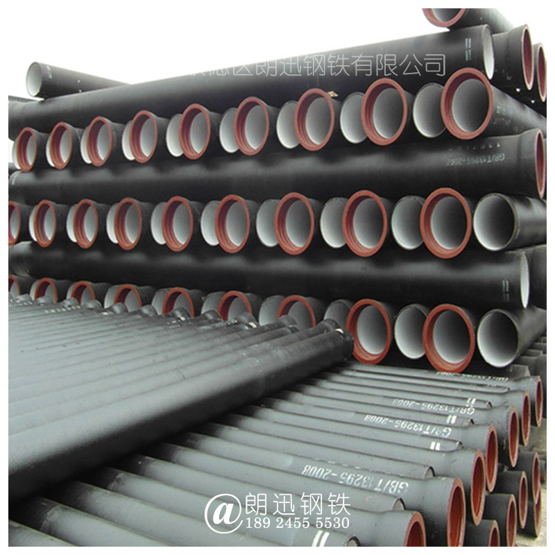 柔性铸铁管DN50 3米长楼层排水管 法兰 卡箍 连接柔性铸铁排污管