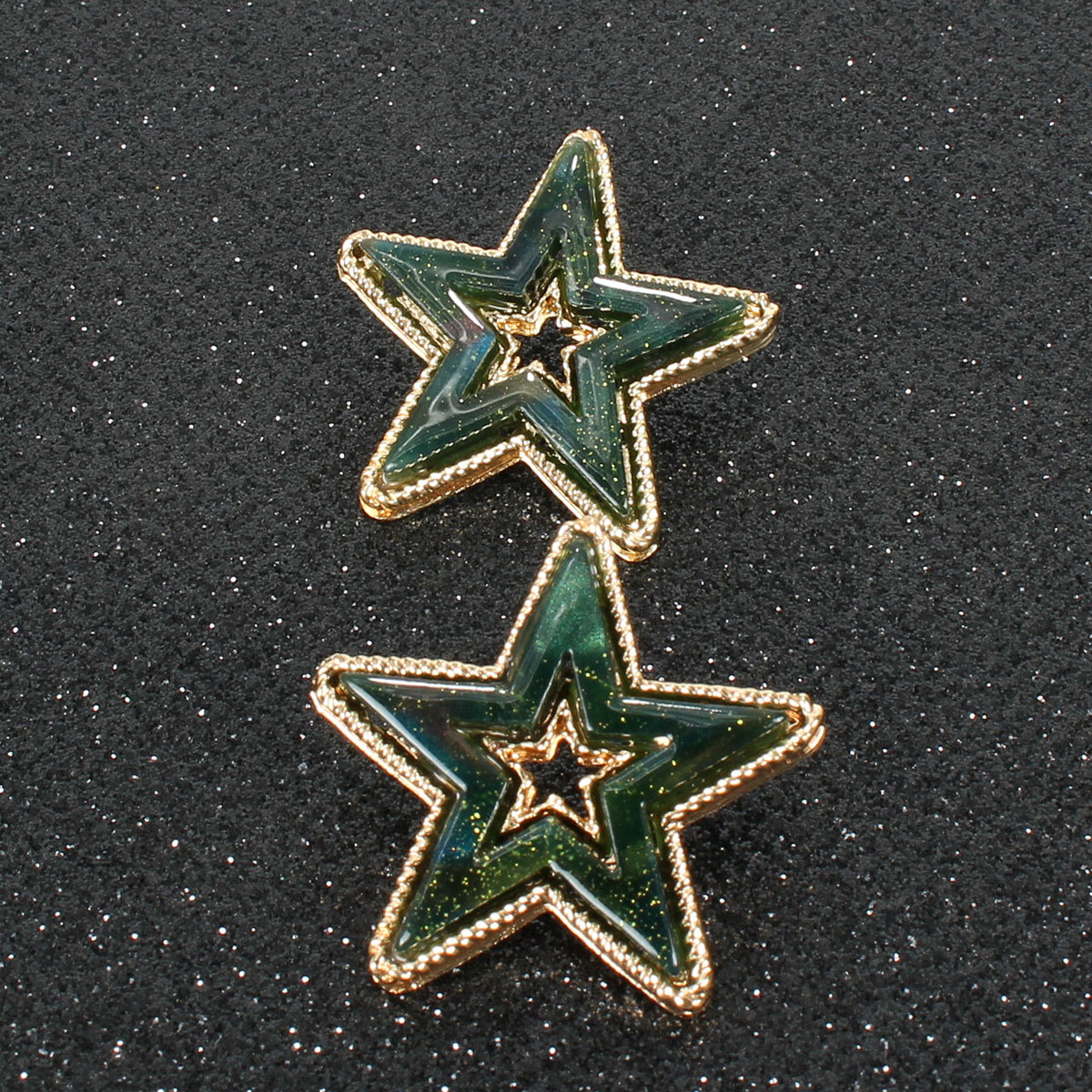 Retro Ear Jewelry Pentagram Star Acetate Plate Fashion Simple Earrings display picture 8