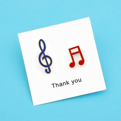 小音符胸針女胸花可愛日系動漫徽章卡通胸章別針扣ins潮個性配飾