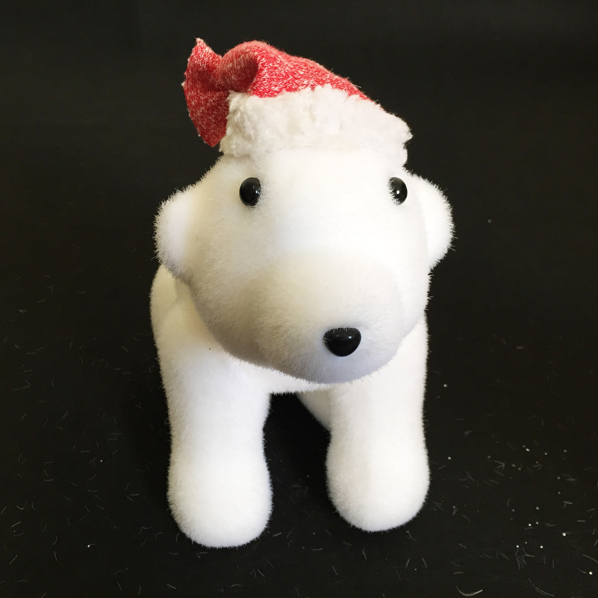 廠家定制 爆款 仿真動物 塑料擺件 吹塑植絨 熊 植絨加工廠