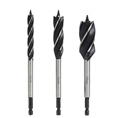 High-speed steel extended woodworking hole opener, extended woodworking drill bit, unlocking multi-slot multi-blade support drill bit