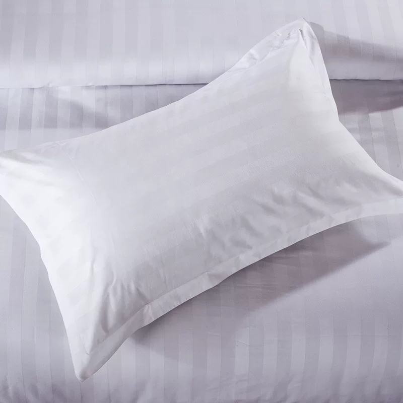 Cotton white pillowcase, bedspread