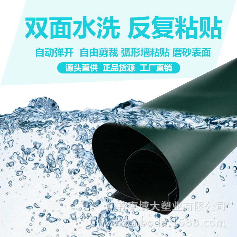 Partners Supplying Two-sided washing Repeatedly Stick Graffiti teaching PET magnetic Green board Blackboard stickers Explosive money