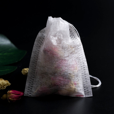 100片玉米纤维抽线食品级茶包袋泡茶袋中药袋过滤袋空茶袋一次性