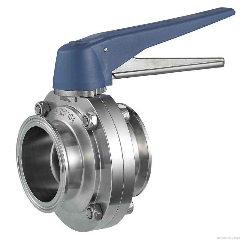 手动现货批发卫生级316不锈钢卡箍式快装蝶阀厂家直供