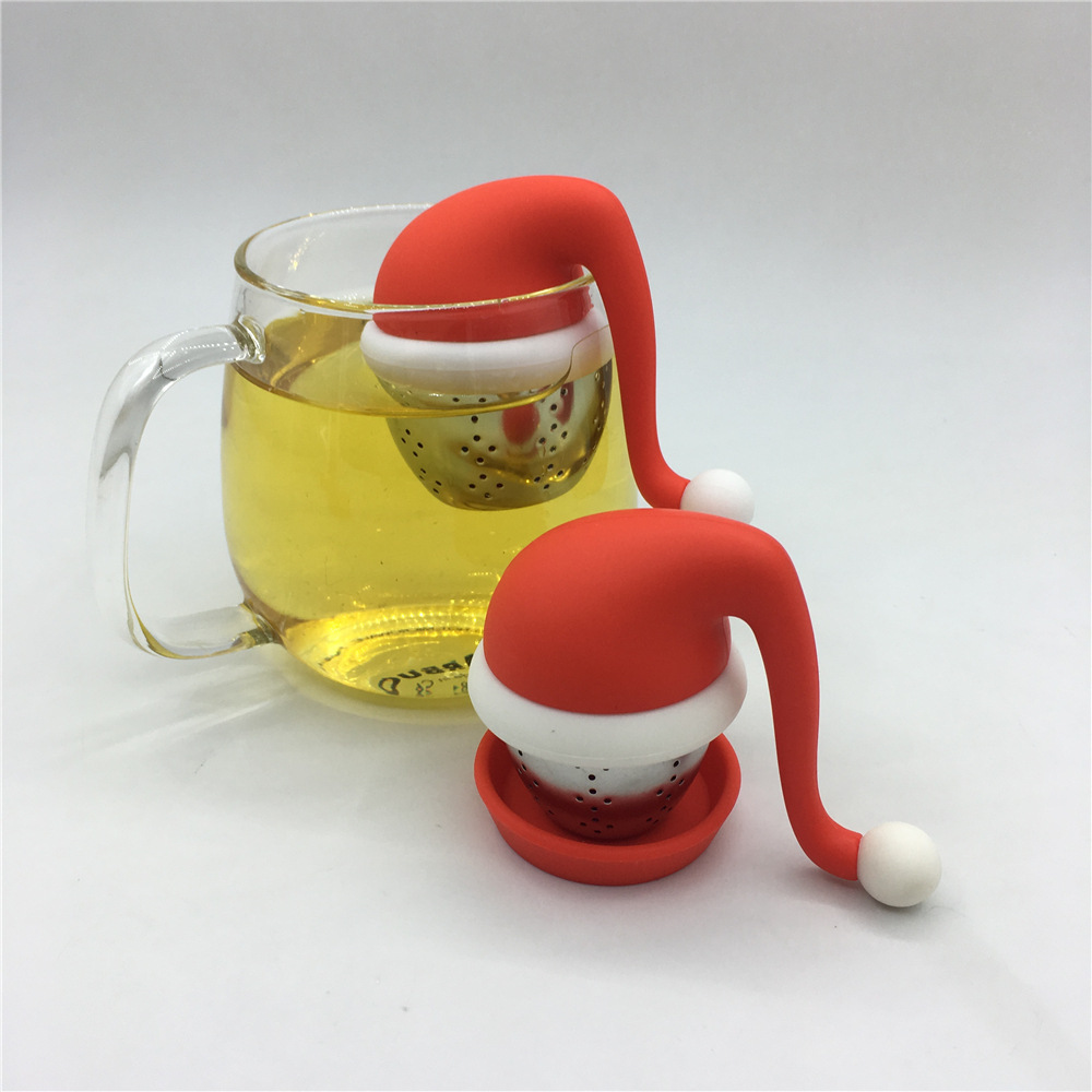 圣诞帽茶漏 Christmas hat tea infuse