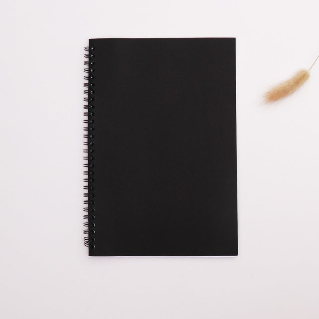 Cute Small Sketchbook Notebook for Drawing Painting Graffiti Soft Cover  Black Paper Sketch Diary Book Memo