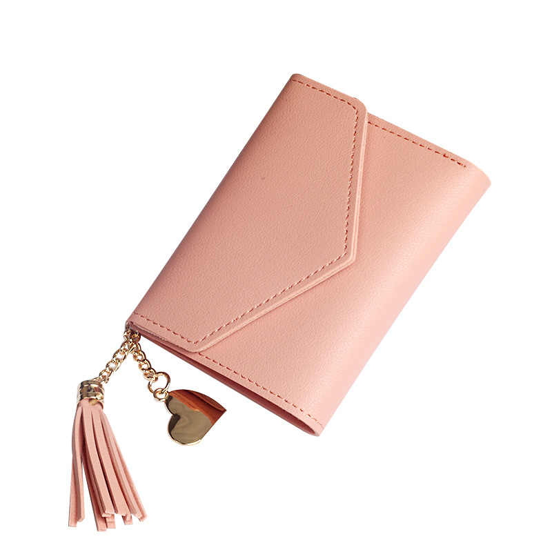 Factory direct new ladies wallet women tassel pendant litchi pattern wallet card bag coin purse spot wholesale