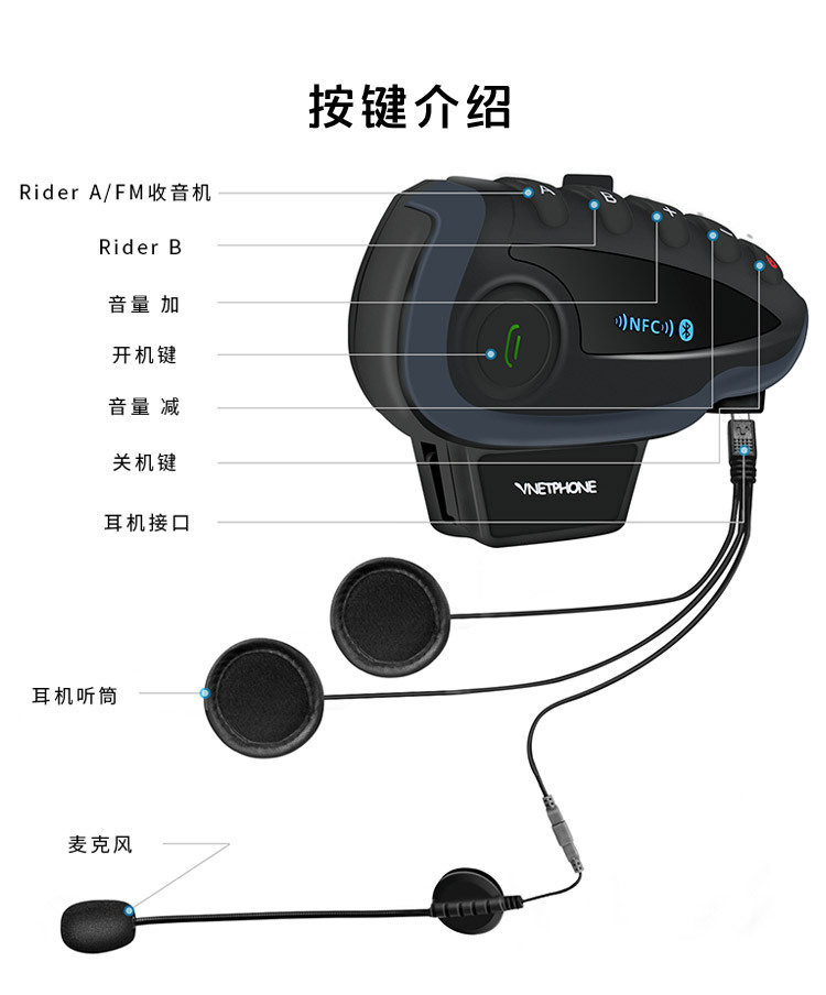 Casque Bluetooth pour moto - Ref 3424096 Image 14