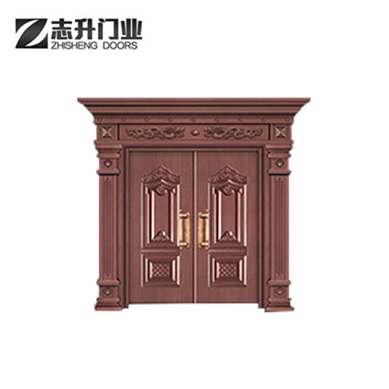 厂家定做 永康鹏程万里双开门高档非标大门 四川豪华仿真铜大门|ms