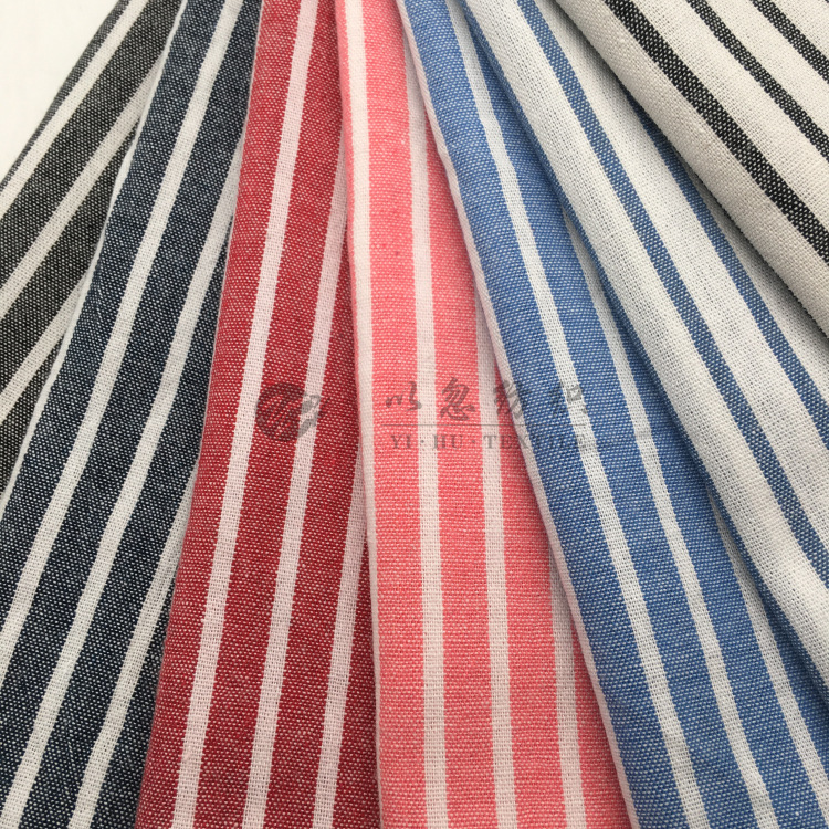 水洗条0.3CM0.8CM 涤棉色织衬衫面料 男女装通用 春秋经典款 现货