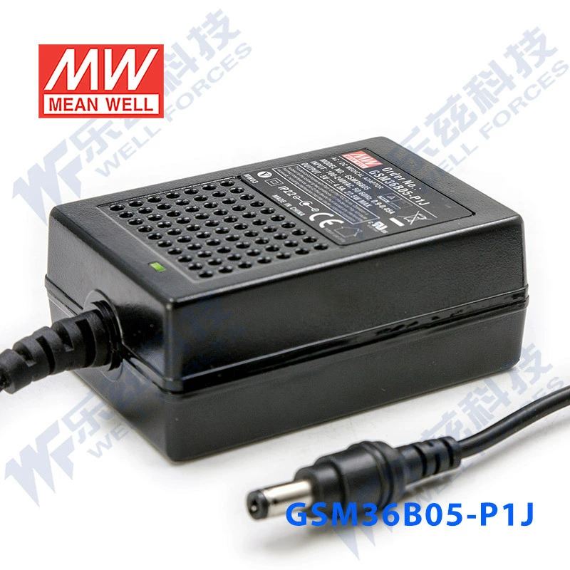 GSM36B05-P1J Taiwan Mingwei 22.5W 5V сетевой адаптер DC, 4.5A, два входа, медицинского назначения