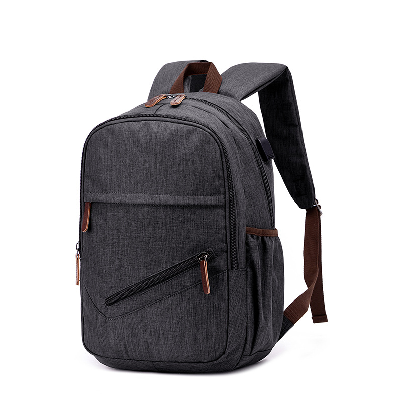 Men's waterproof backpack with USB fashi...