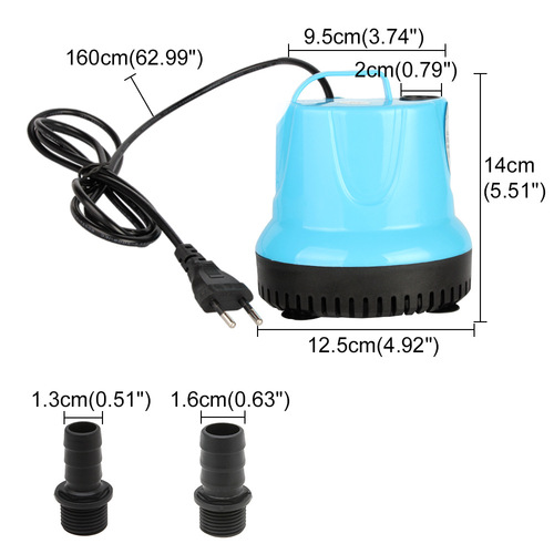 European and American fish tank submersible pump, three-in-one water pump, aquarium bottom suction pump, fountain rockery aquarium circulation pump