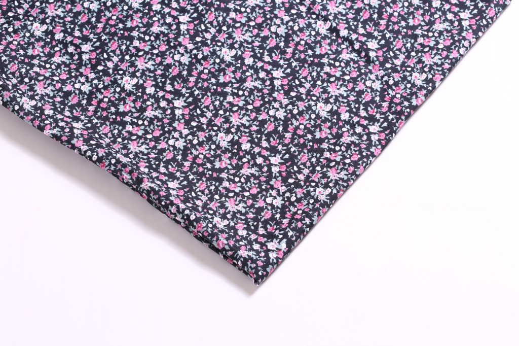 Supply printed polyester cloth printed fabric sequins to open peony polyester fabric