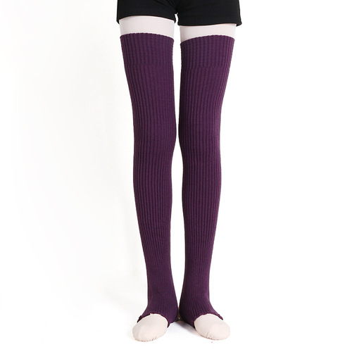 Dancer's Song Ballet Dance Over the Knee Socks Women's Long Latin Yoga Practice Non-Slip Socks and Leg Guards