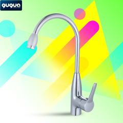 丹頂鶴洗菜盆龍頭 廚房水龍頭銅冷熱水龍頭旋轉洗菜盆混水閥龍頭