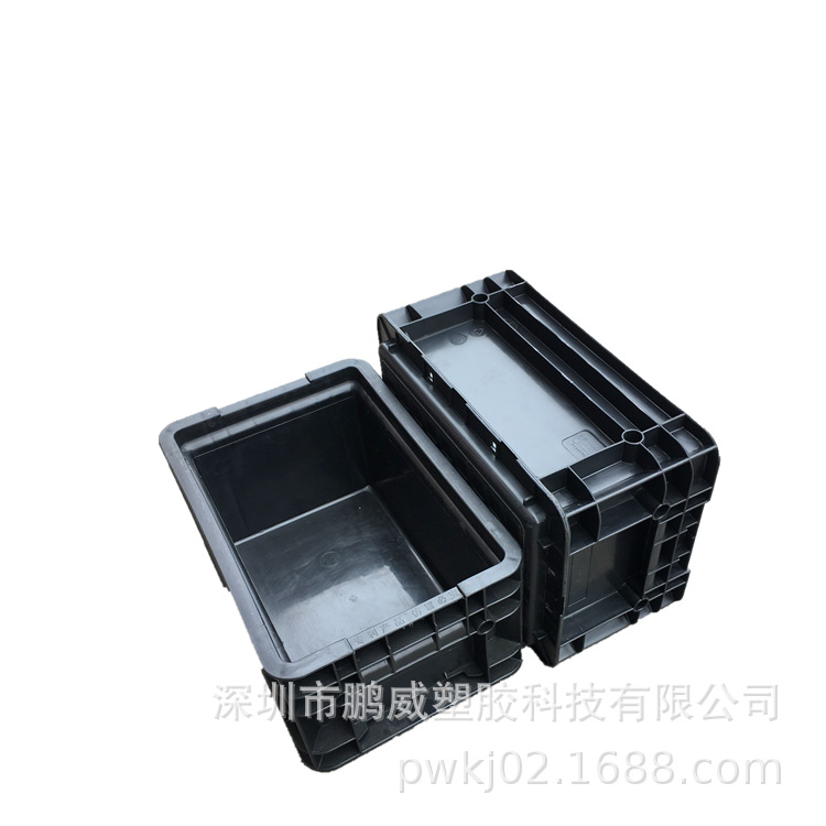 黑色欧标2311#塑料EU箱 防静电周转箱 胶筐/胶箱储物电子箱