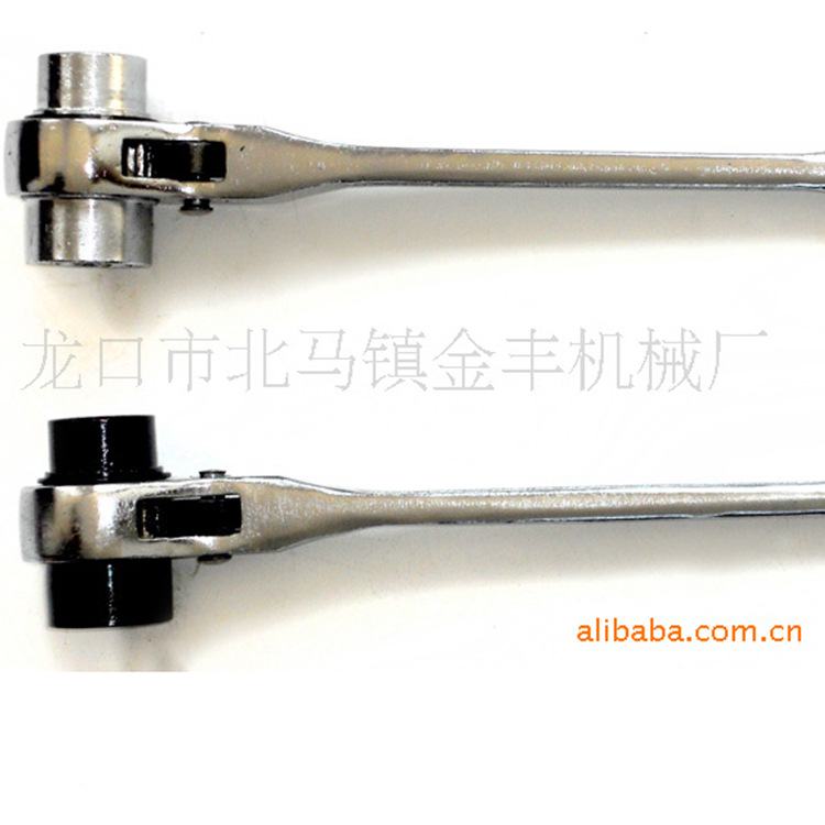 产地货源镜面镀铬尖尾棘轮套筒扳手多功能双头套筒扳手 套筒扳手