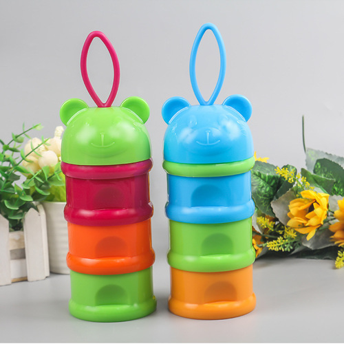 Milk powder compartment portable milk powder storage box infant milk powder box repackaged large capacity storage tank