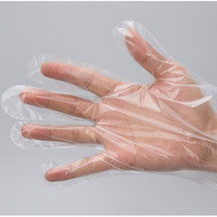 Disposable gloves food grade wholesale transparent film cover thickened kitchen takeout PE plastic hair dyeing hand cover