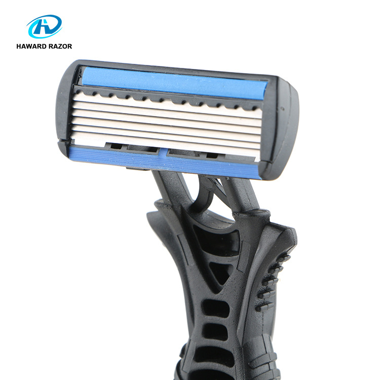 男士手动一次性剃须刀刮胡刀6层刀片 不锈钢刀片 厂家批发剃须刀